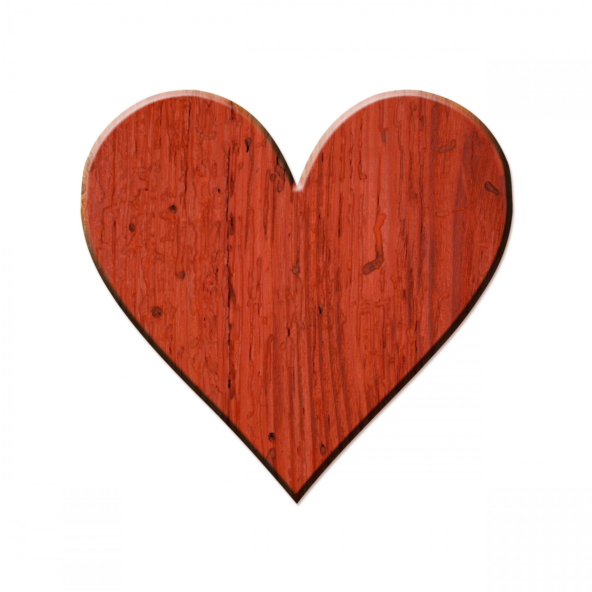 heart wood wooden free photo