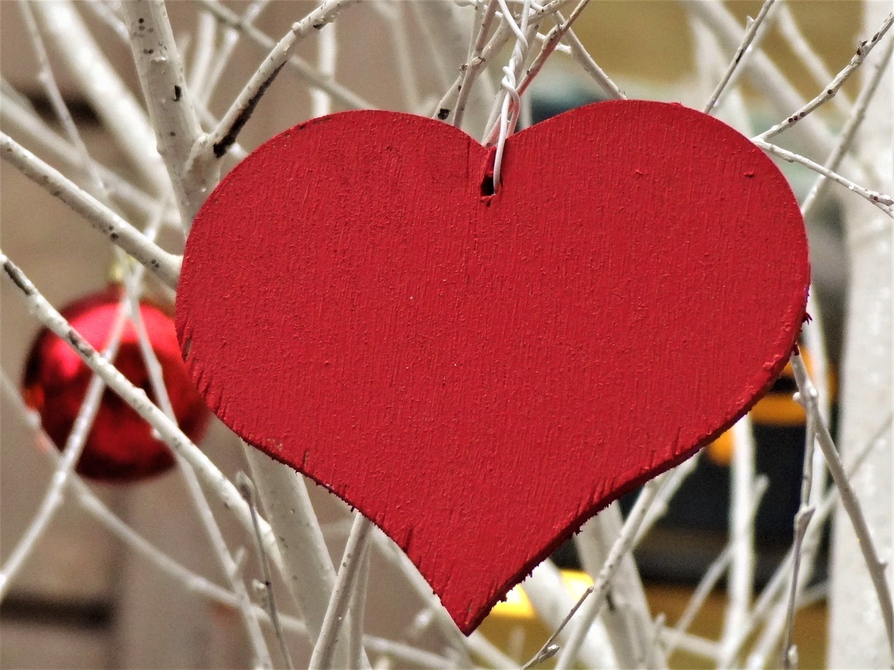 wooden heart mood decoration free photo