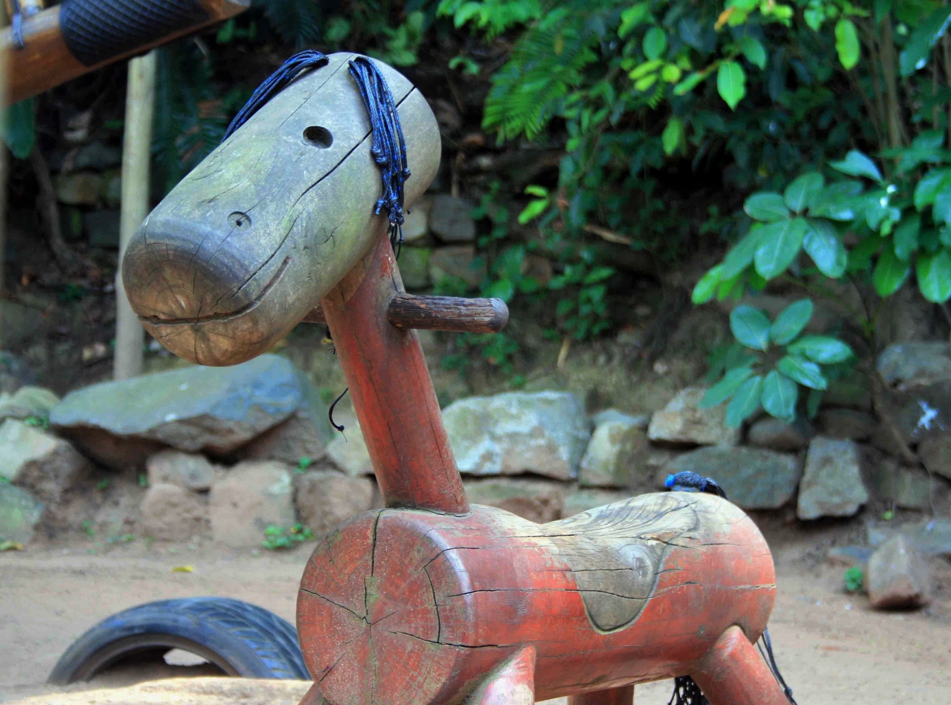 horse mock wooden free photo