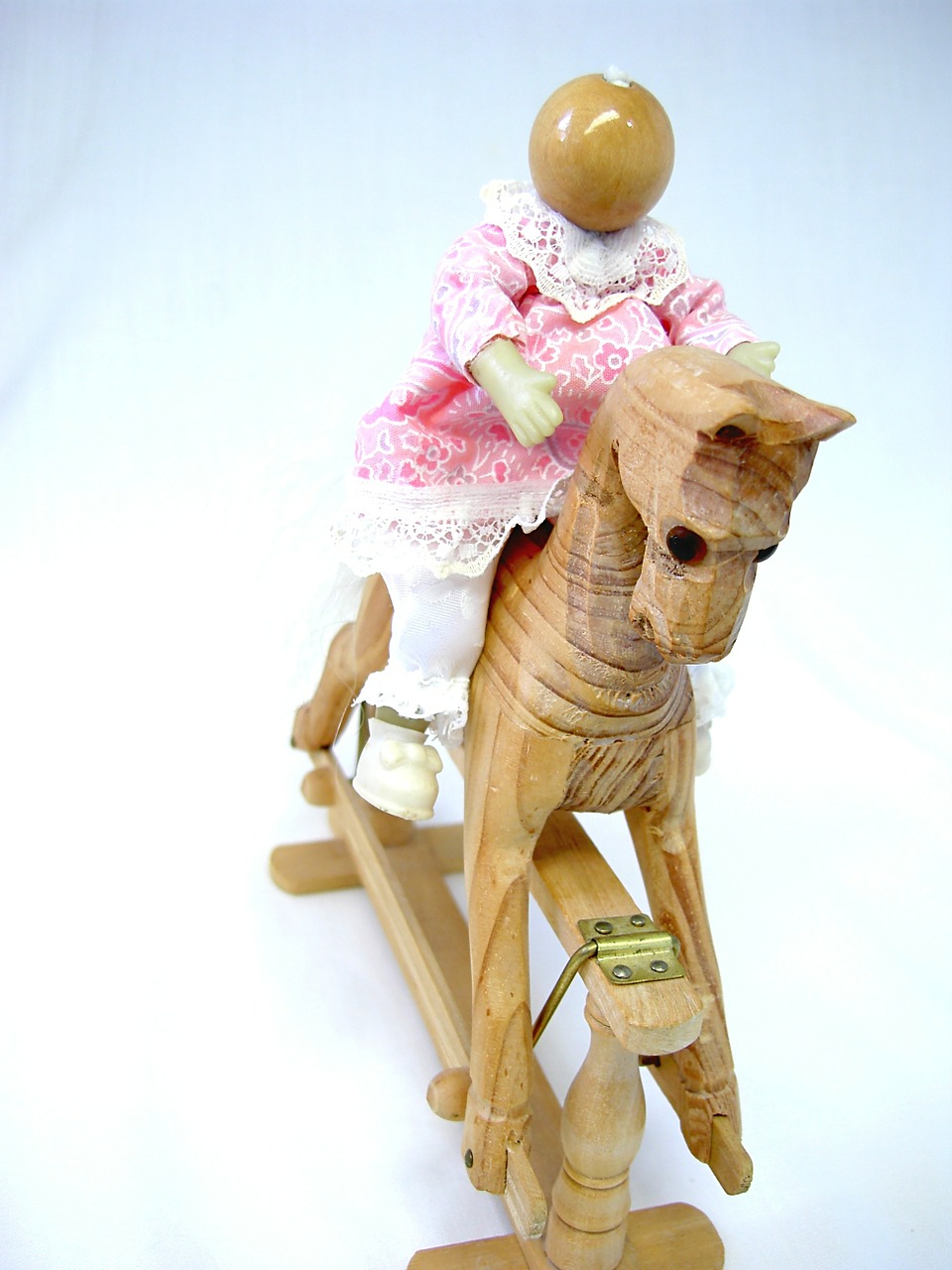 wooden horse rocking horse doll free photo