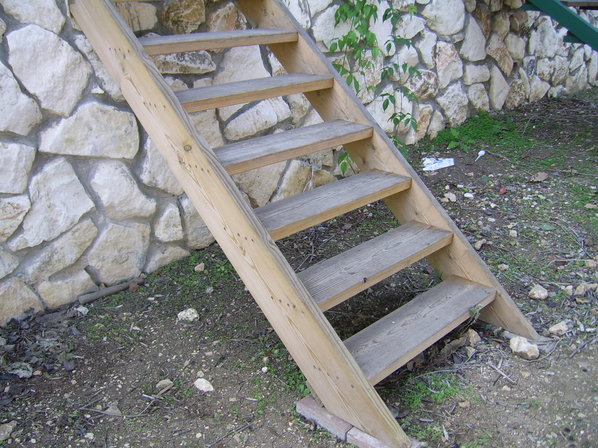 wooden ladder step free photo