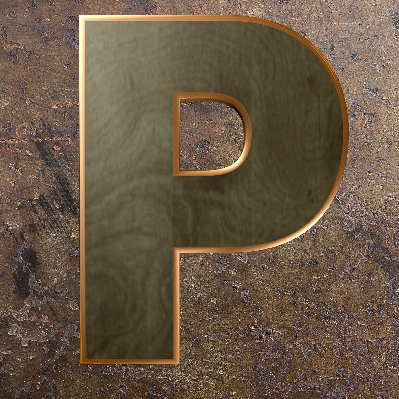 wooden letter wood metal free photo