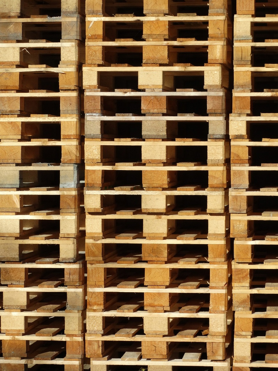 wooden pallets pallets stack free photo