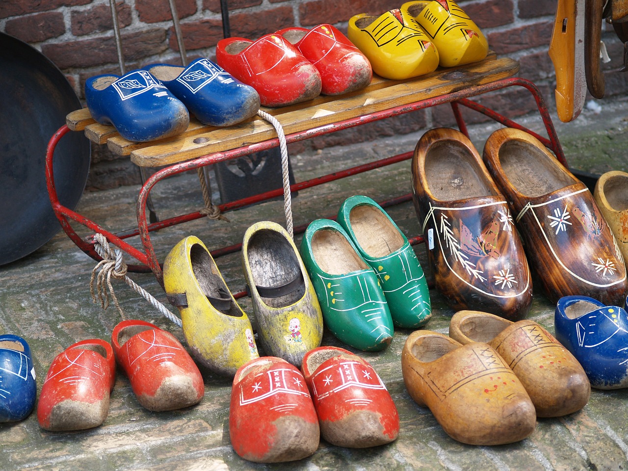 wooden shoes holland shoes free photo