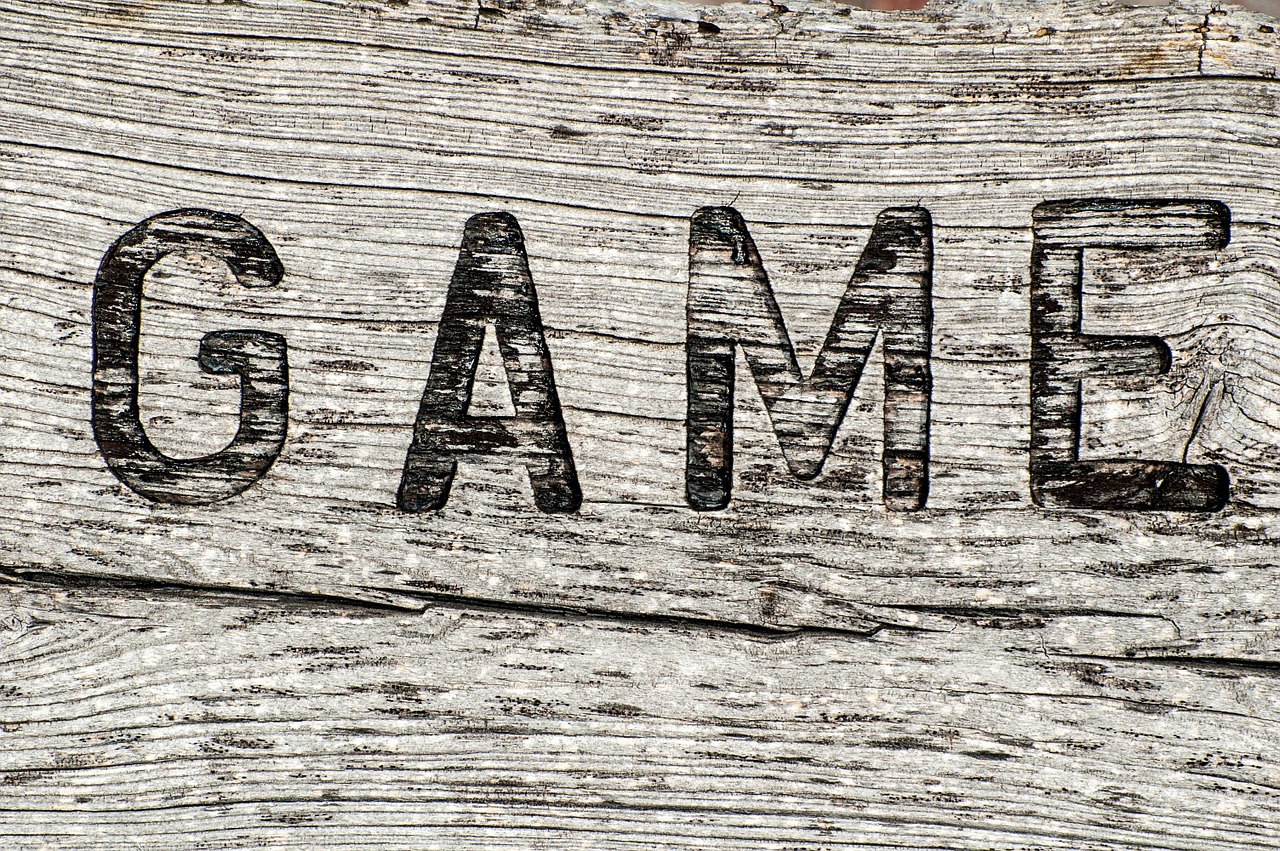 wooden sign game rustic free photo