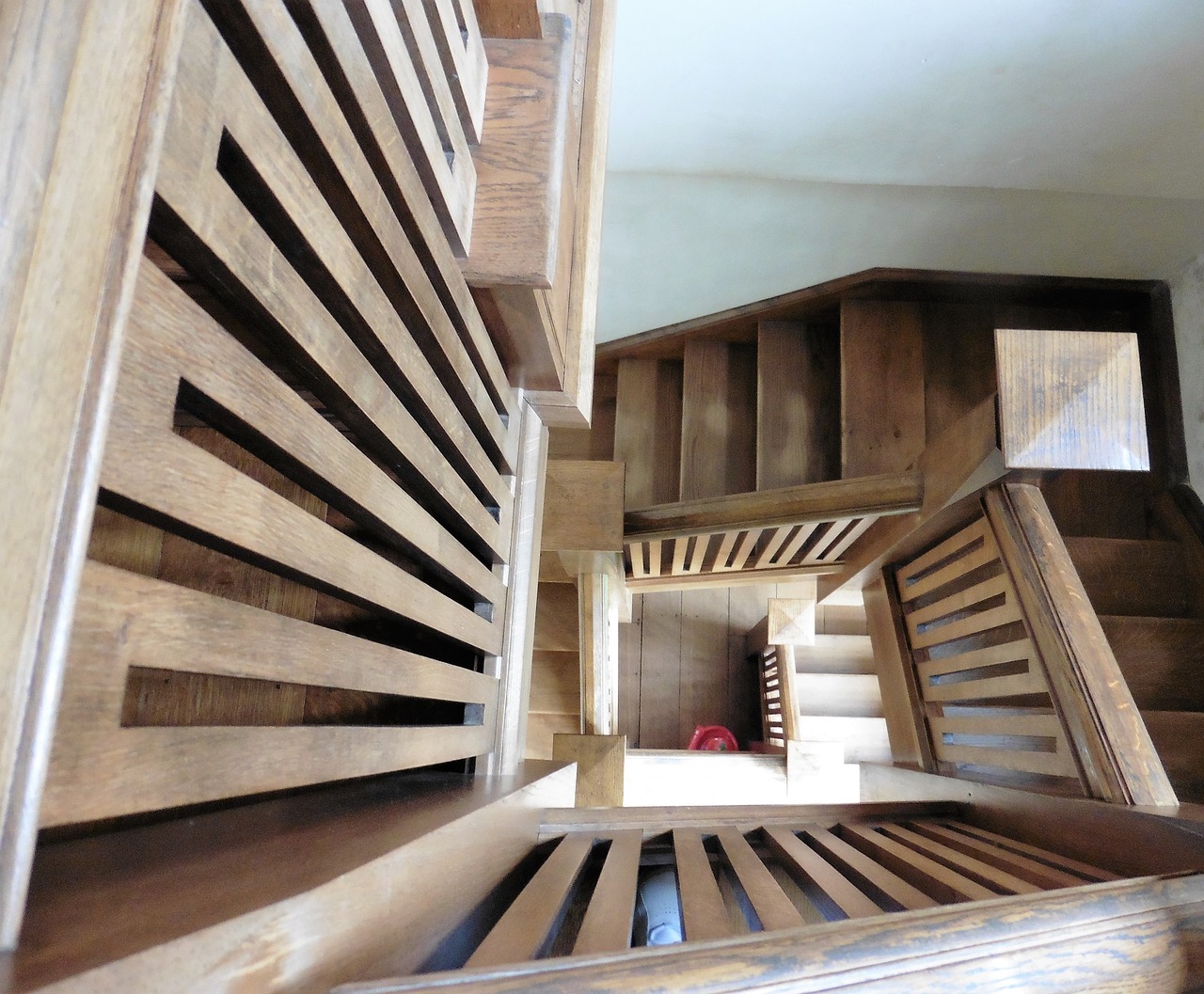 wooden steps stairs architecture free photo