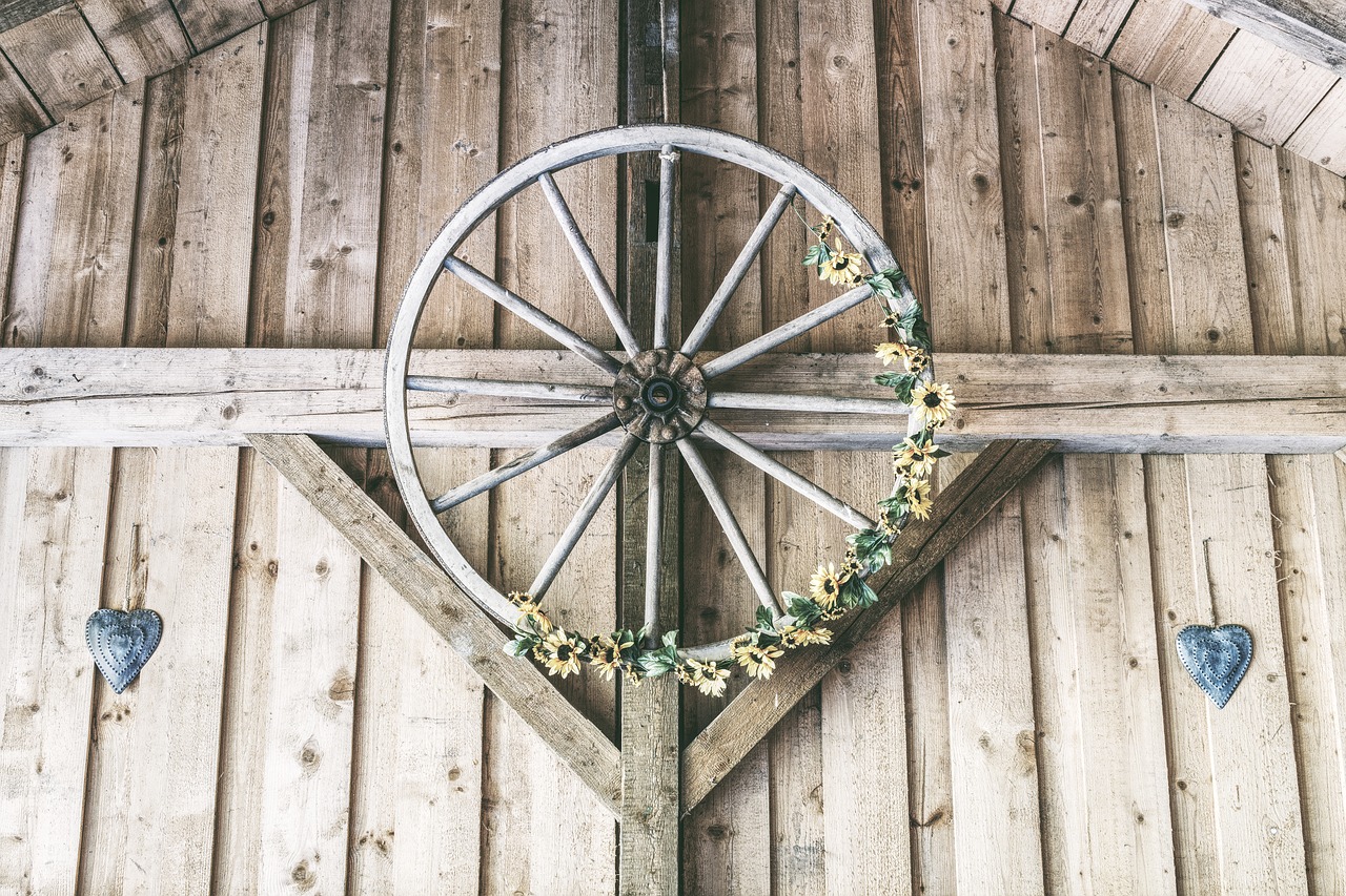 wooden wheel  wheel  wagon wheel free photo