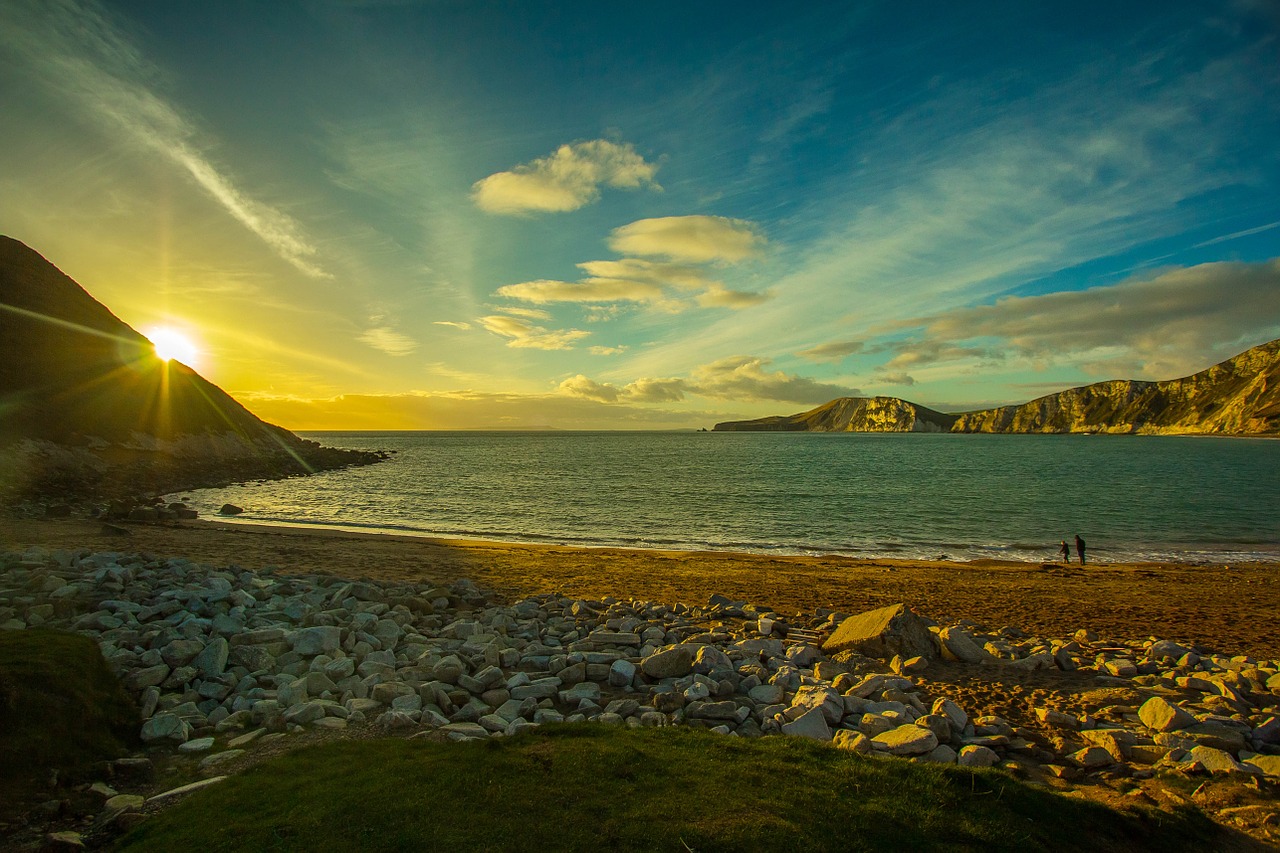 worbarrow bay dorset of the sea free photo