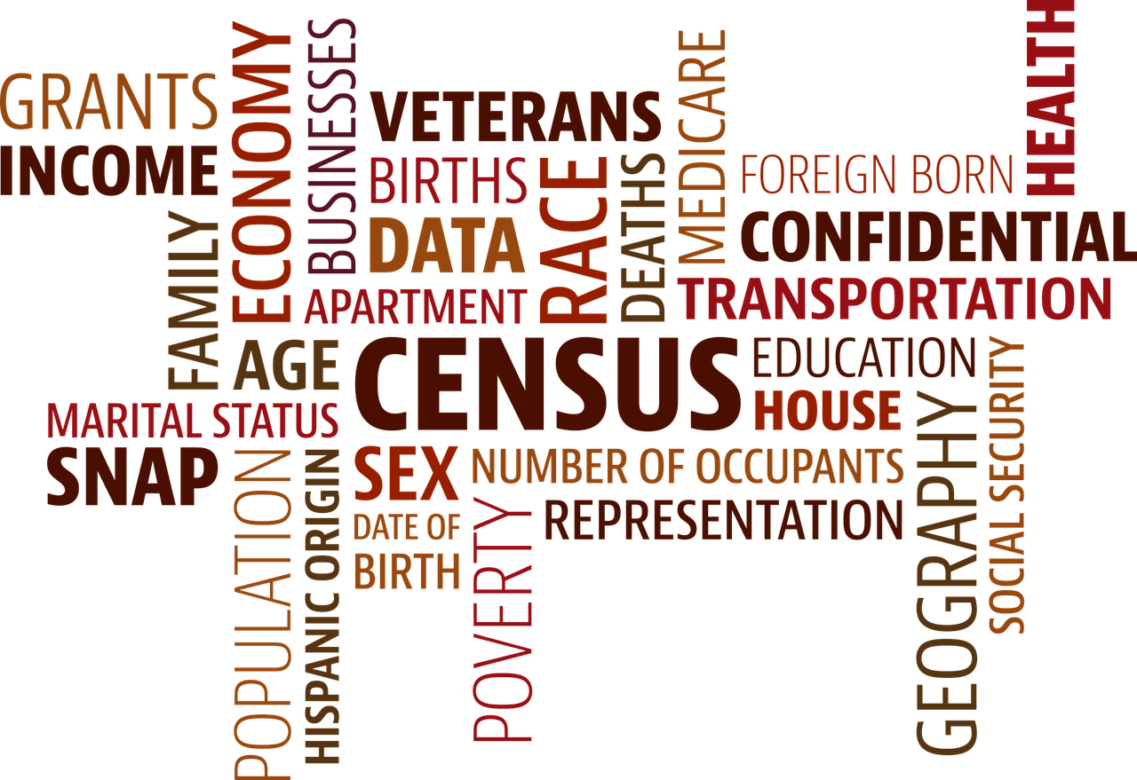 word cloud census population free photo