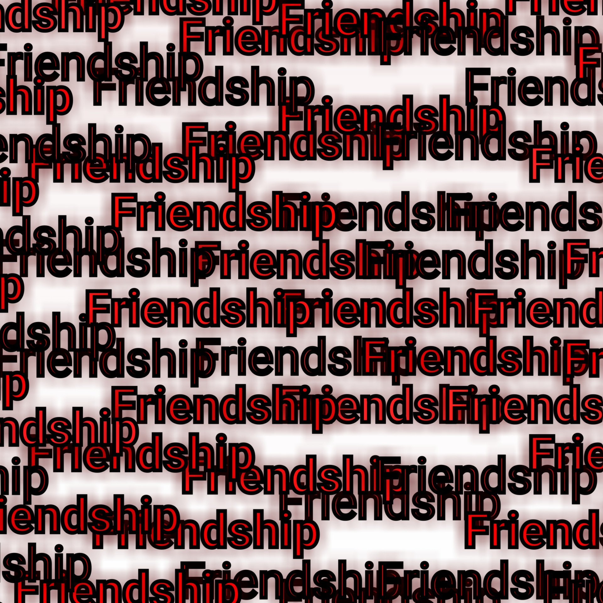 word friendship isolated free photo