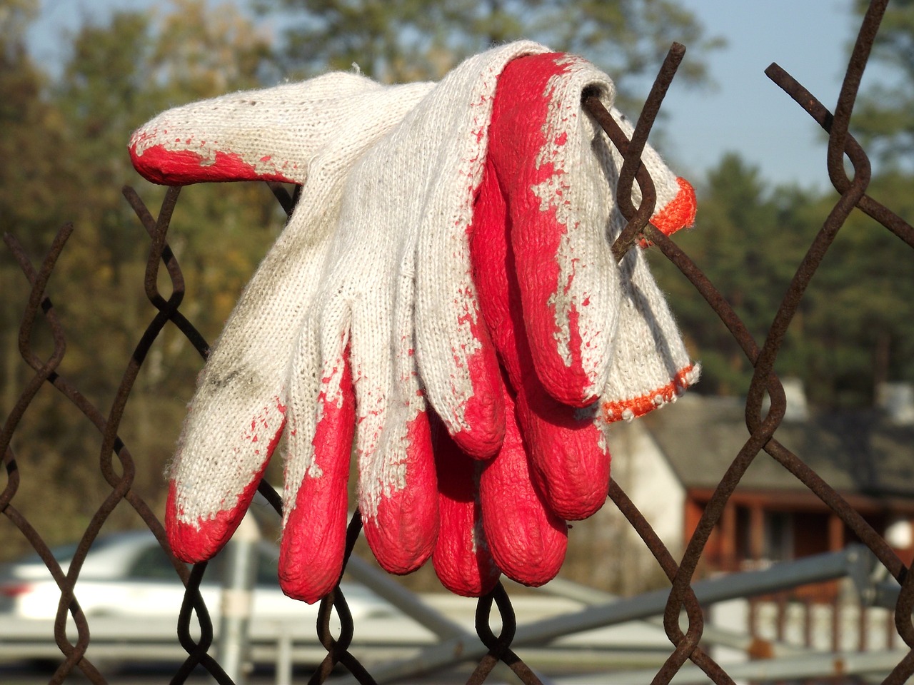 work gloves fencing free photo