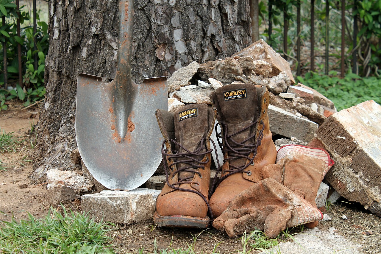 work boots gloves free photo