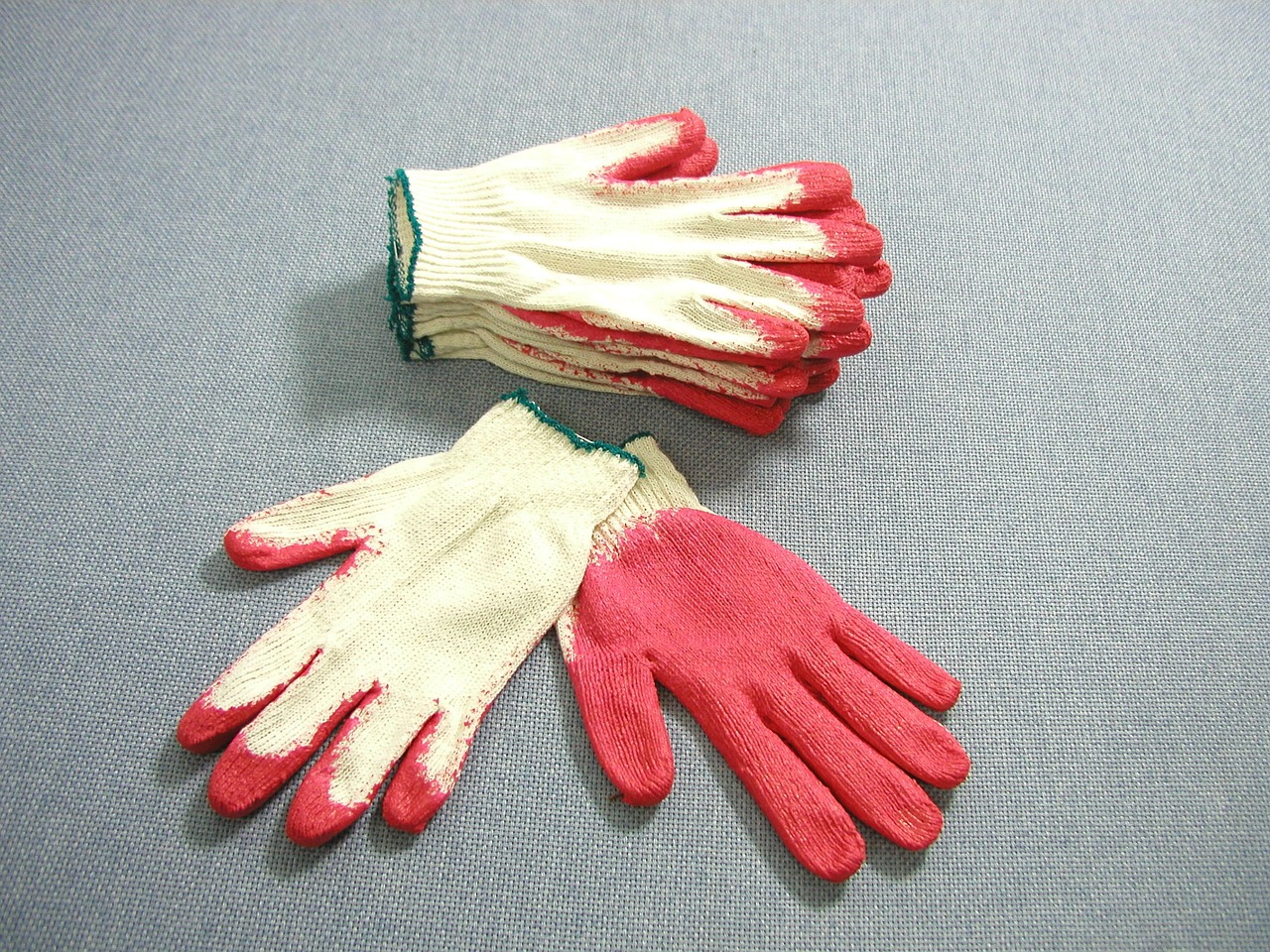 work gloves gloves red work gloves free photo
