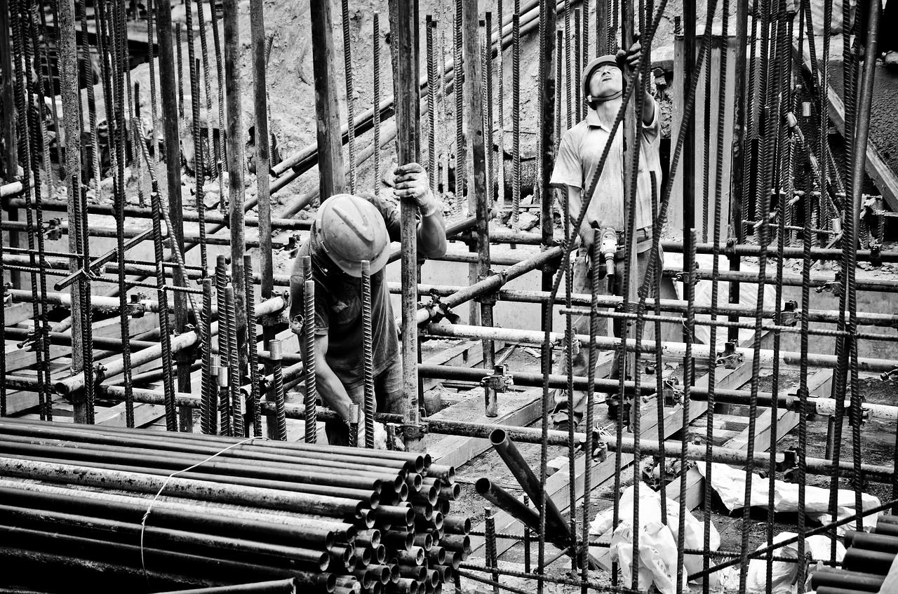 worker subway construction site construction free photo