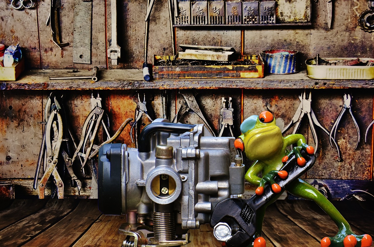 workshop mechanic frog free photo