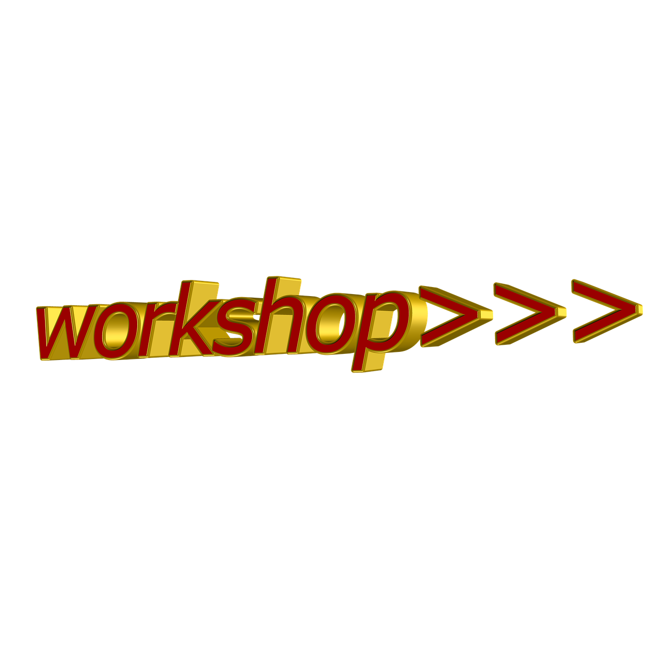 workshop font 3d free photo