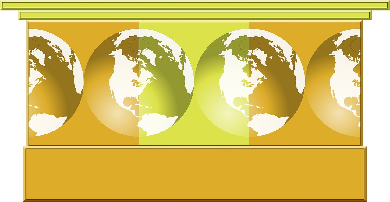 world globe banner free photo