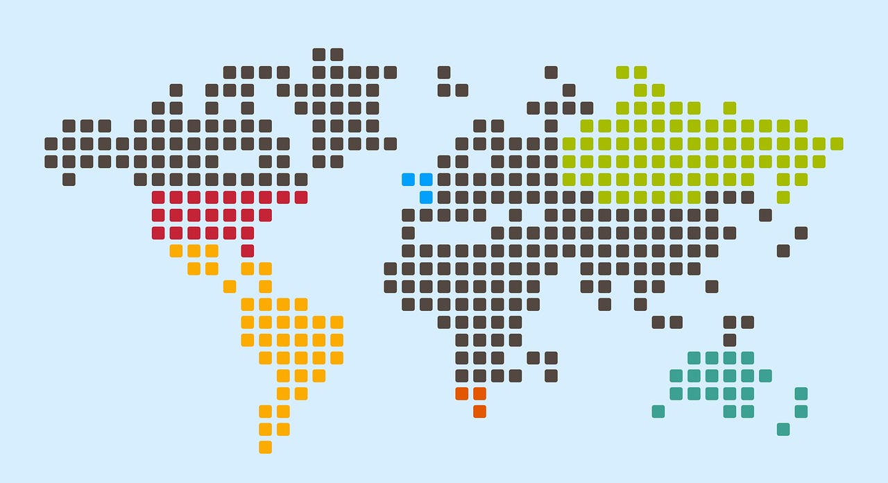 world  map  infographic free photo