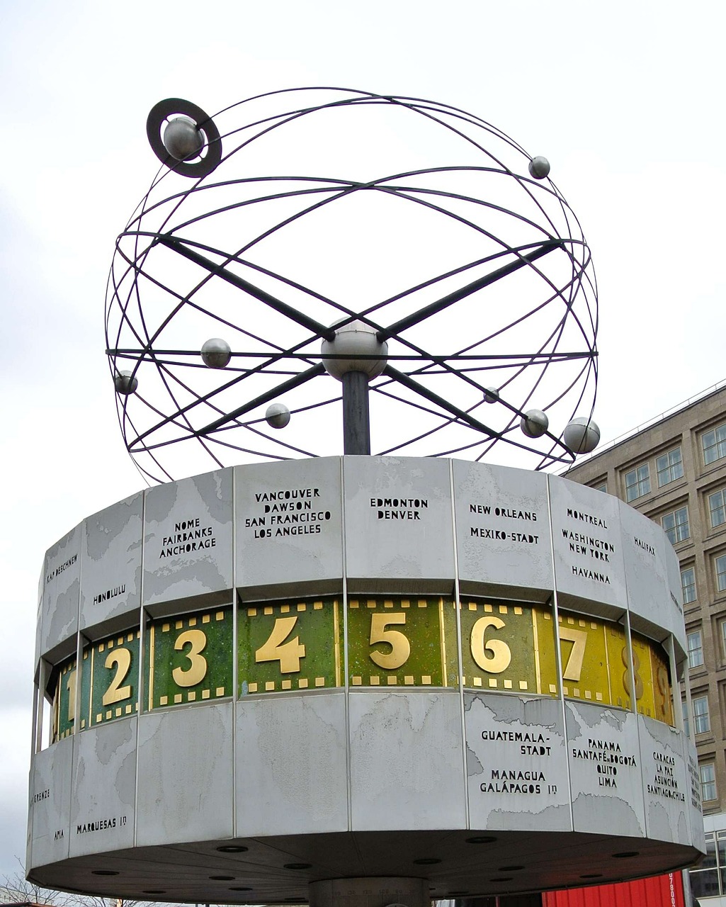 world clock berlin alexanderplatz free photo