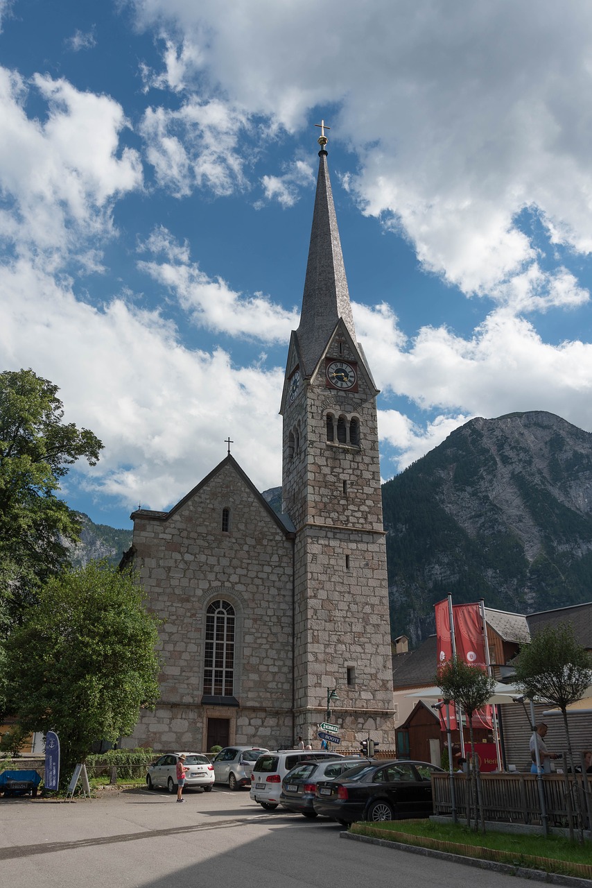 world heritage hallstadt mountains free photo