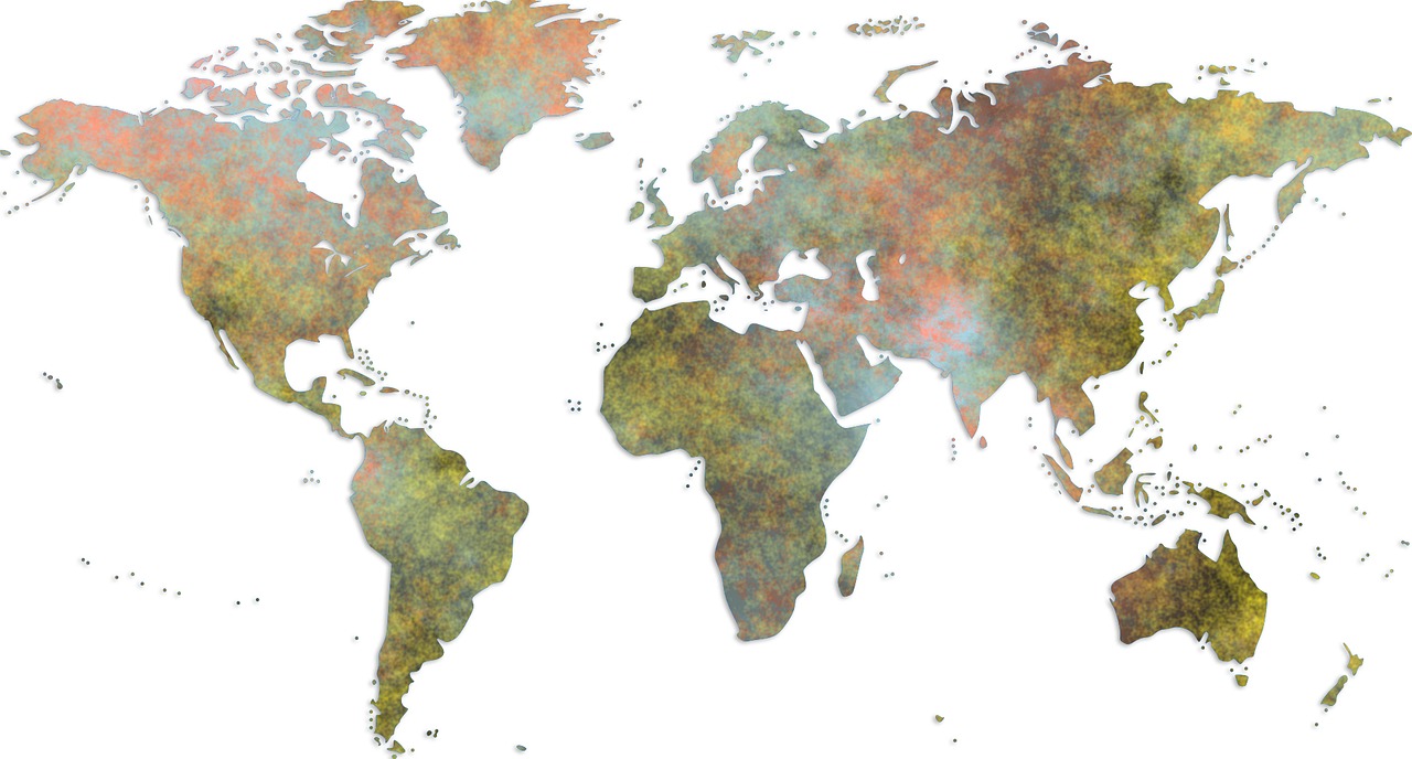 world map global geography free photo