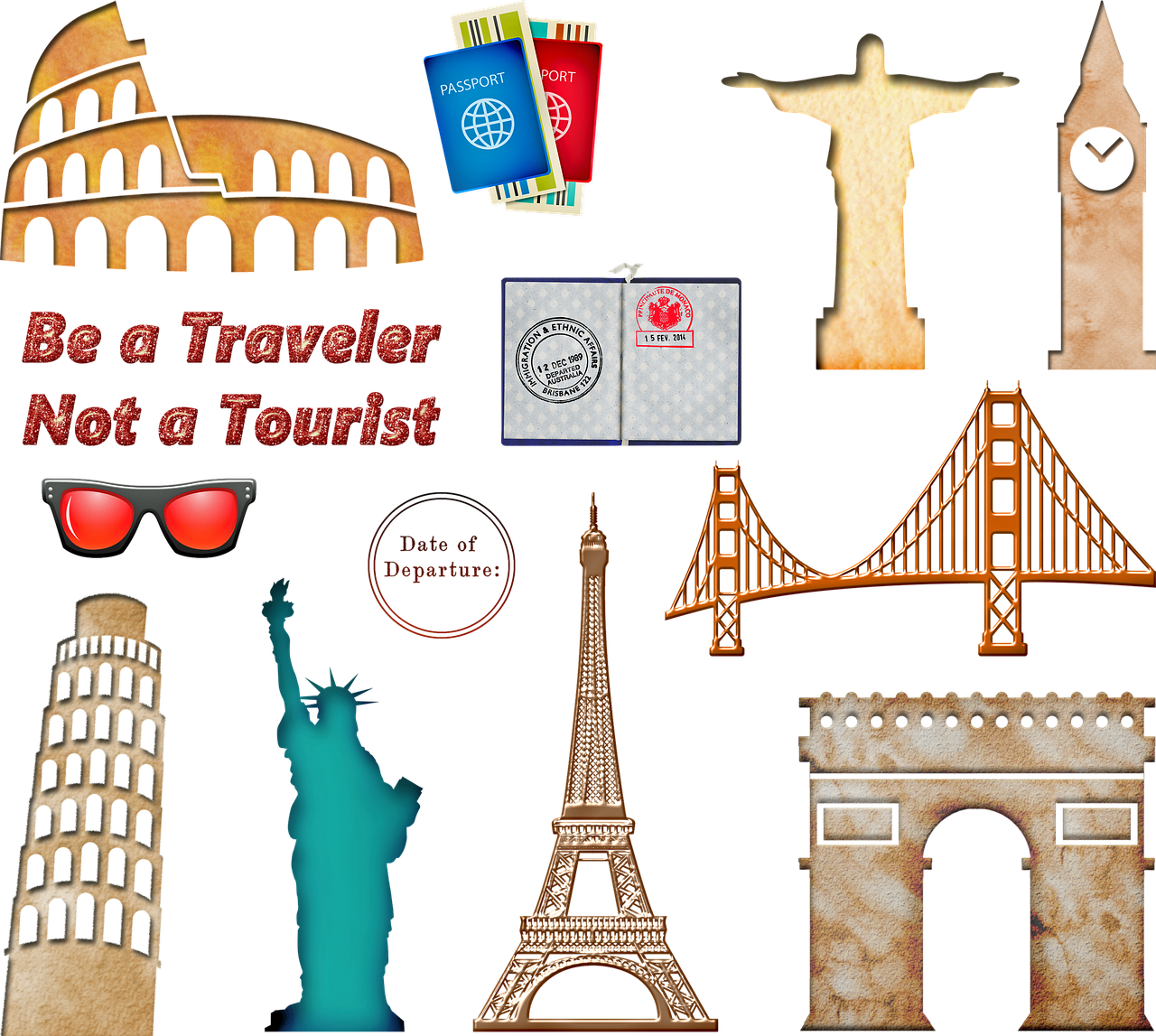 world travel landmarks  passport travel  europe free photo