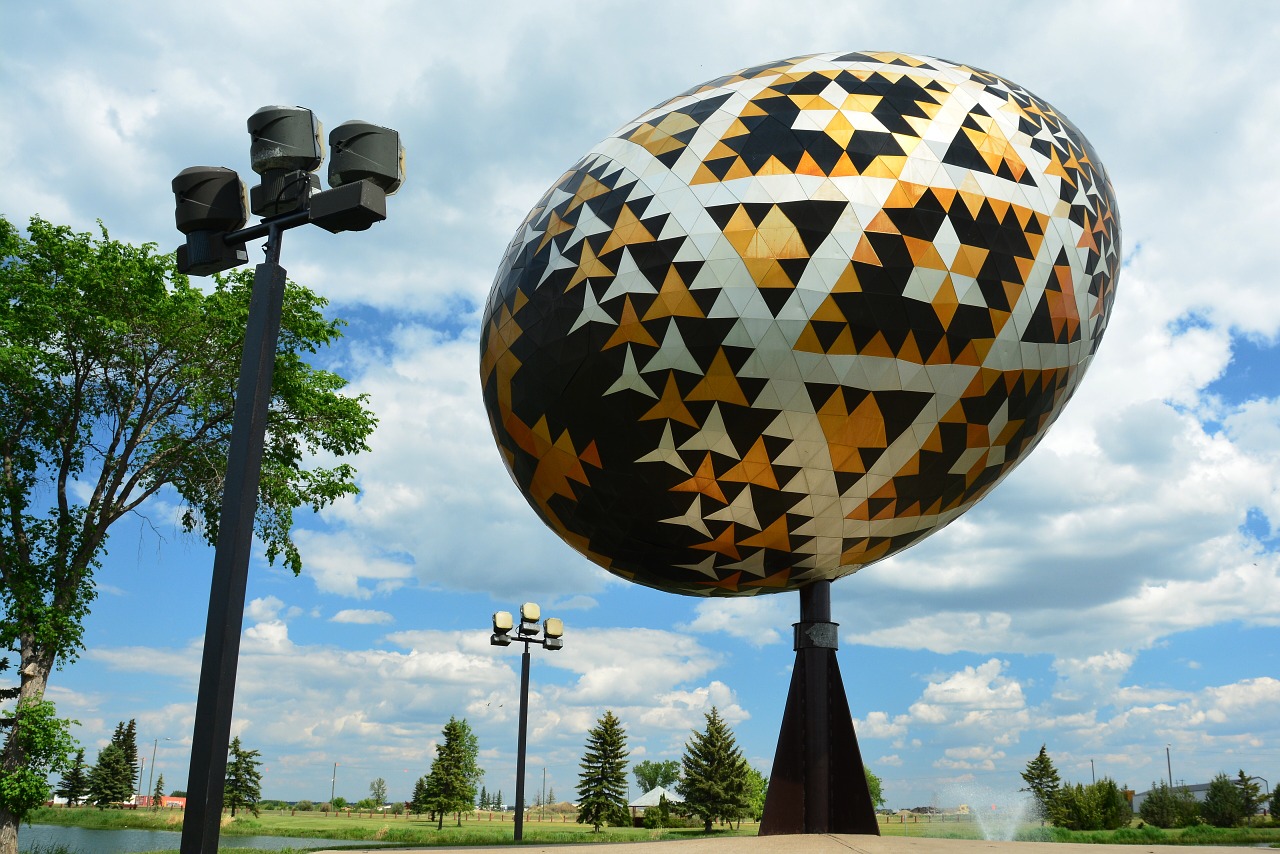 world's largest pysanka egg easter egg vegreville free photo