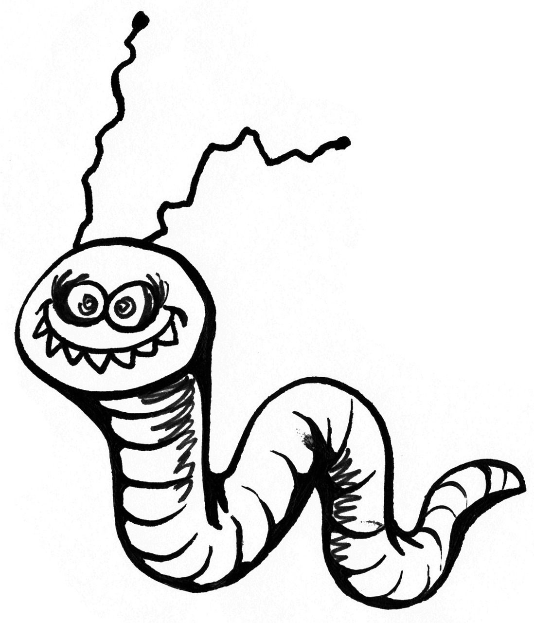 worm crazy funny free photo