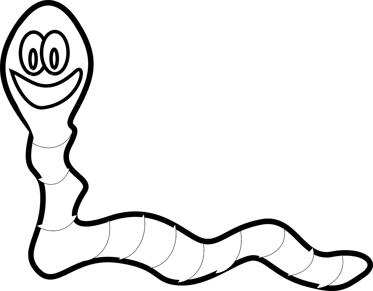 worm smile animal free photo