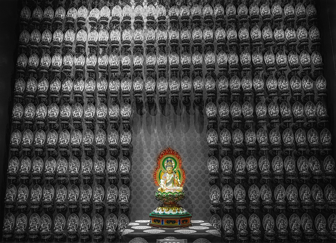 worship buddhist figure asia free photo