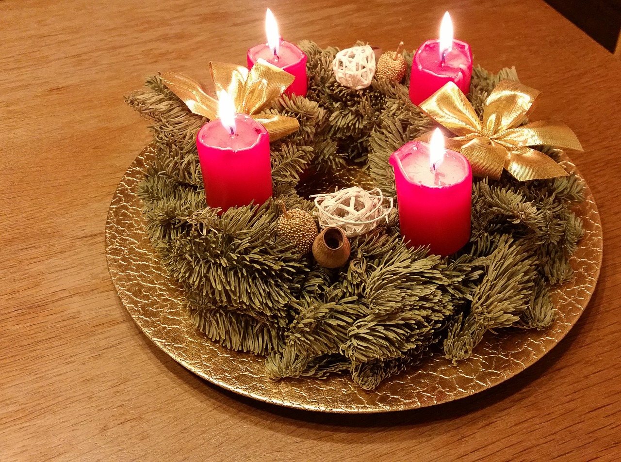 wreath advent wreath candles free photo