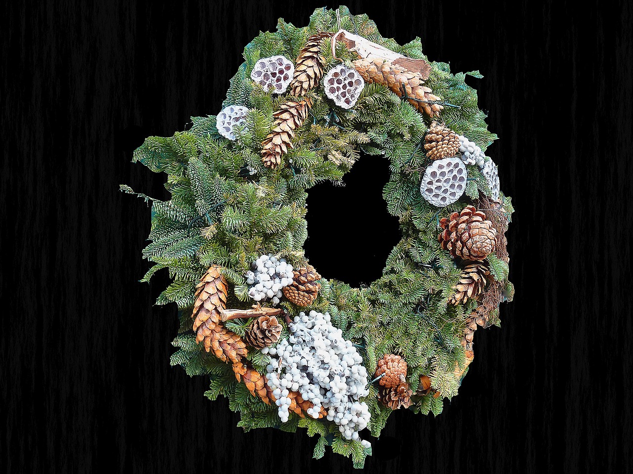 wreath door wreath decoration free photo