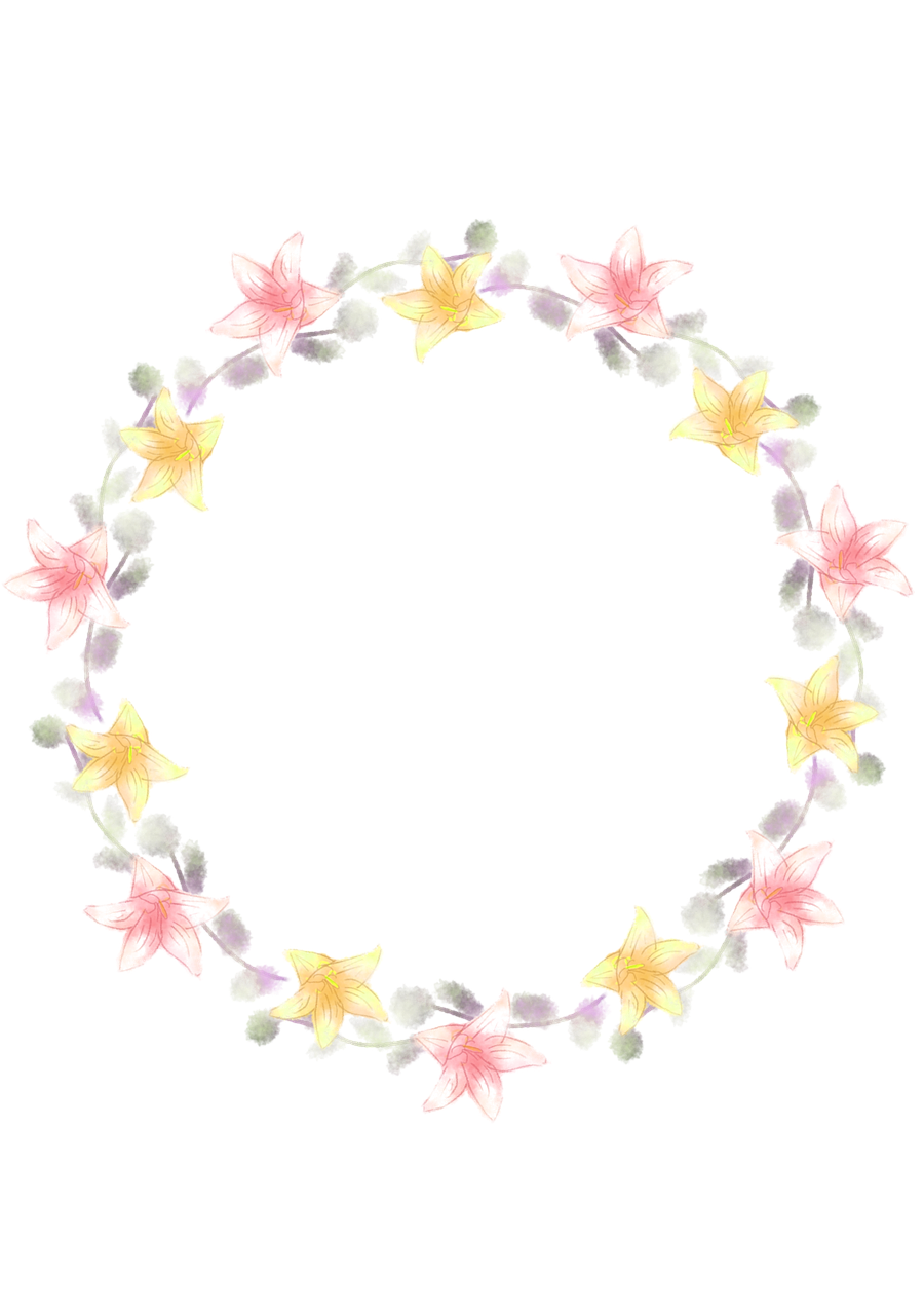 wreath corolla lily free photo