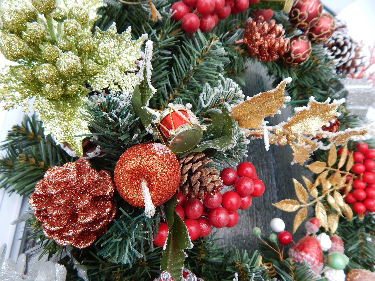 wreath christmas holidays free photo