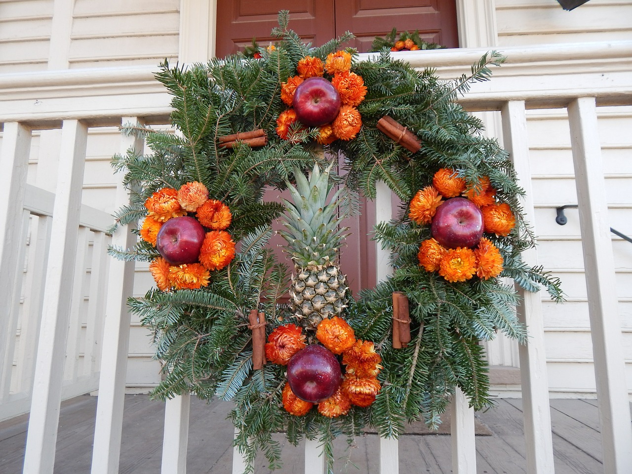 wreath holiday decorations nature free photo