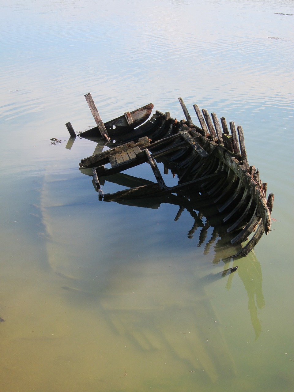 wreck boat ship free photo