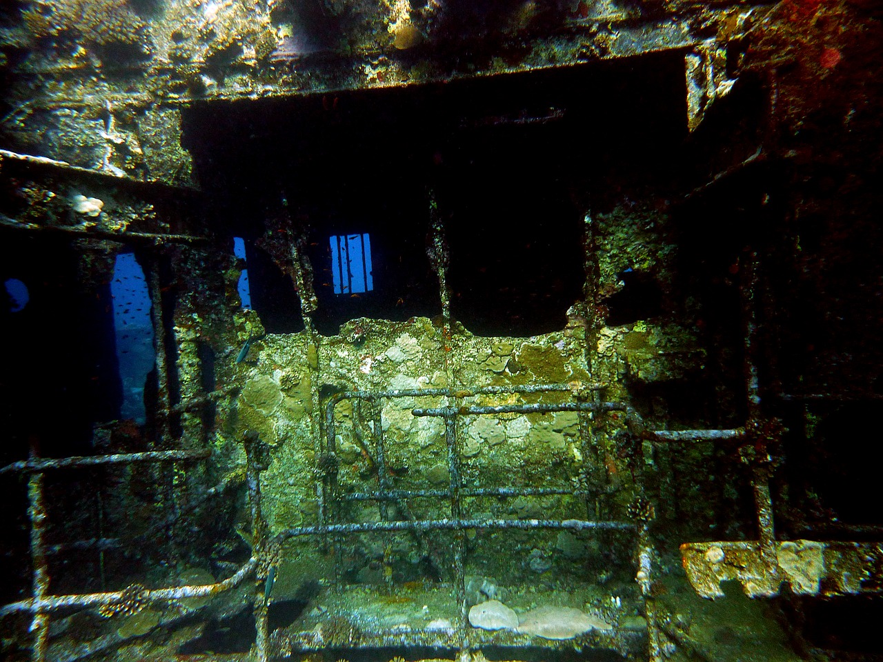 wreck diving underwater free photo