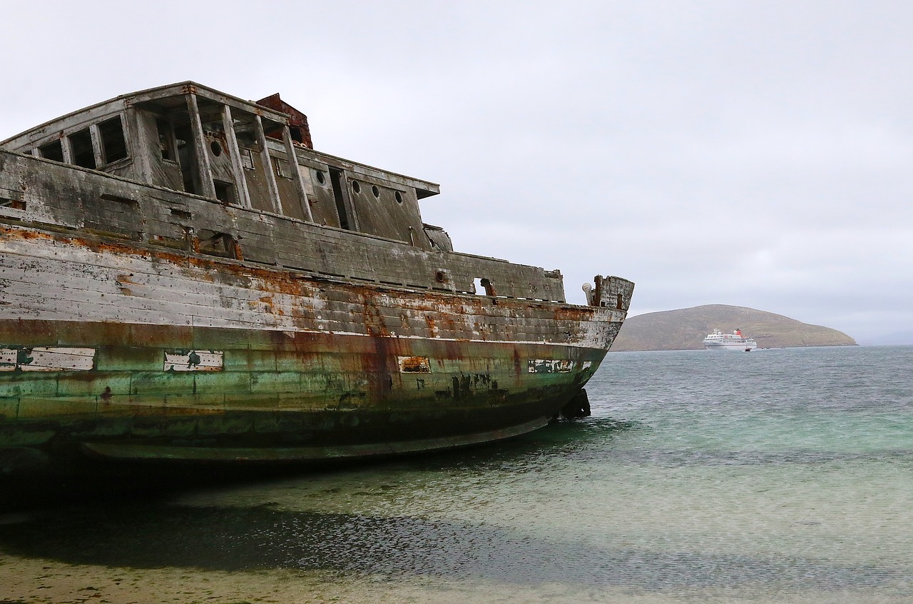 wreck  ship  falkland islands free photo