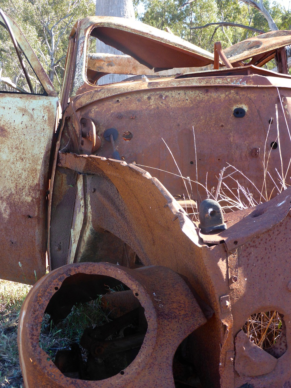 wreck rusty weathered free photo