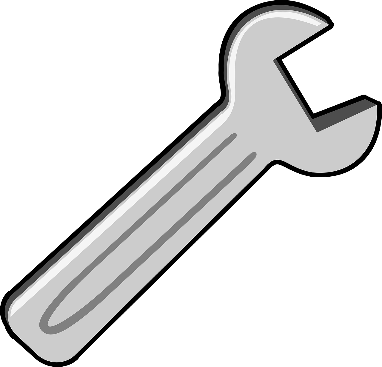 wrench tool grey free photo
