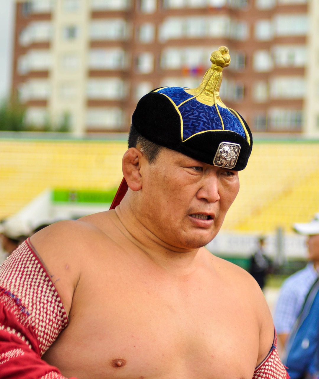 wrestler mongolian man free photo