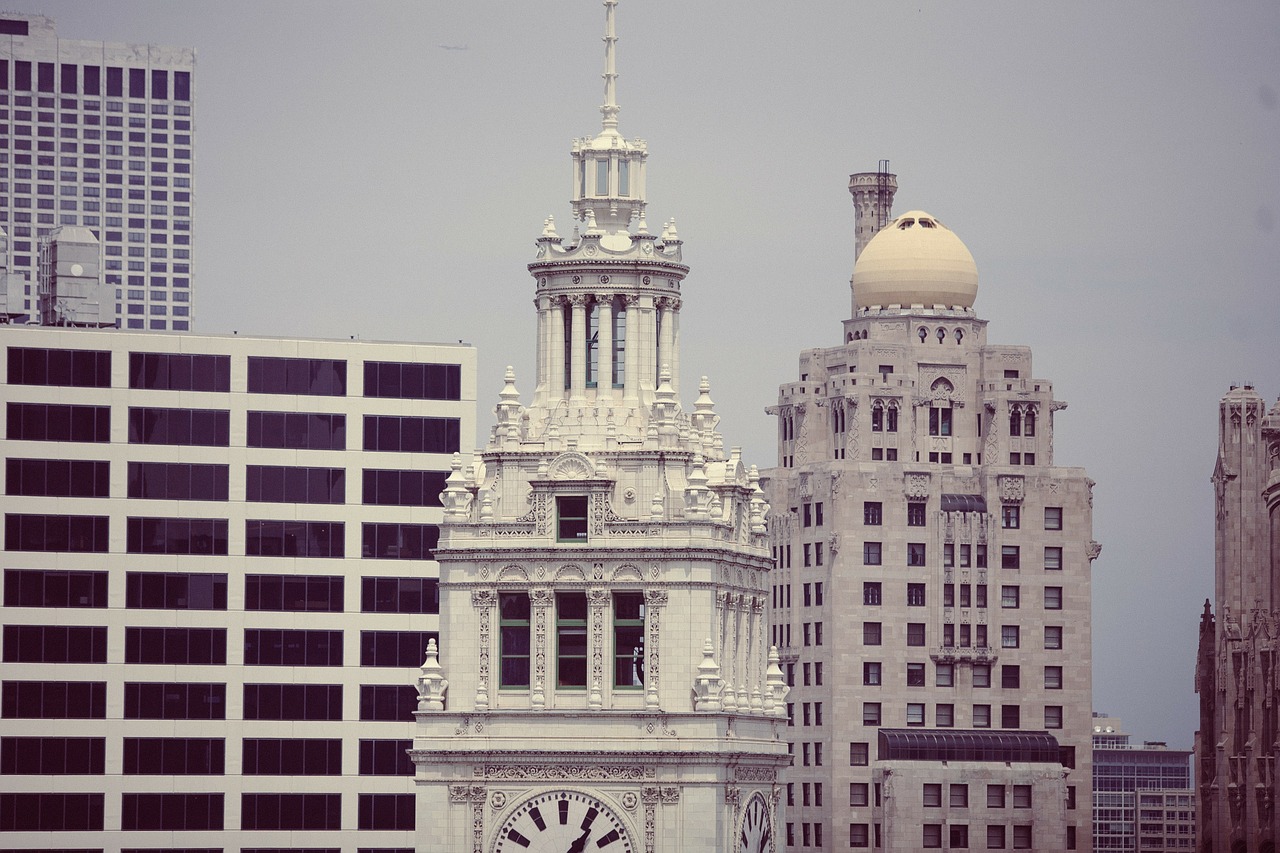 wrigley building chicago architecture free photo