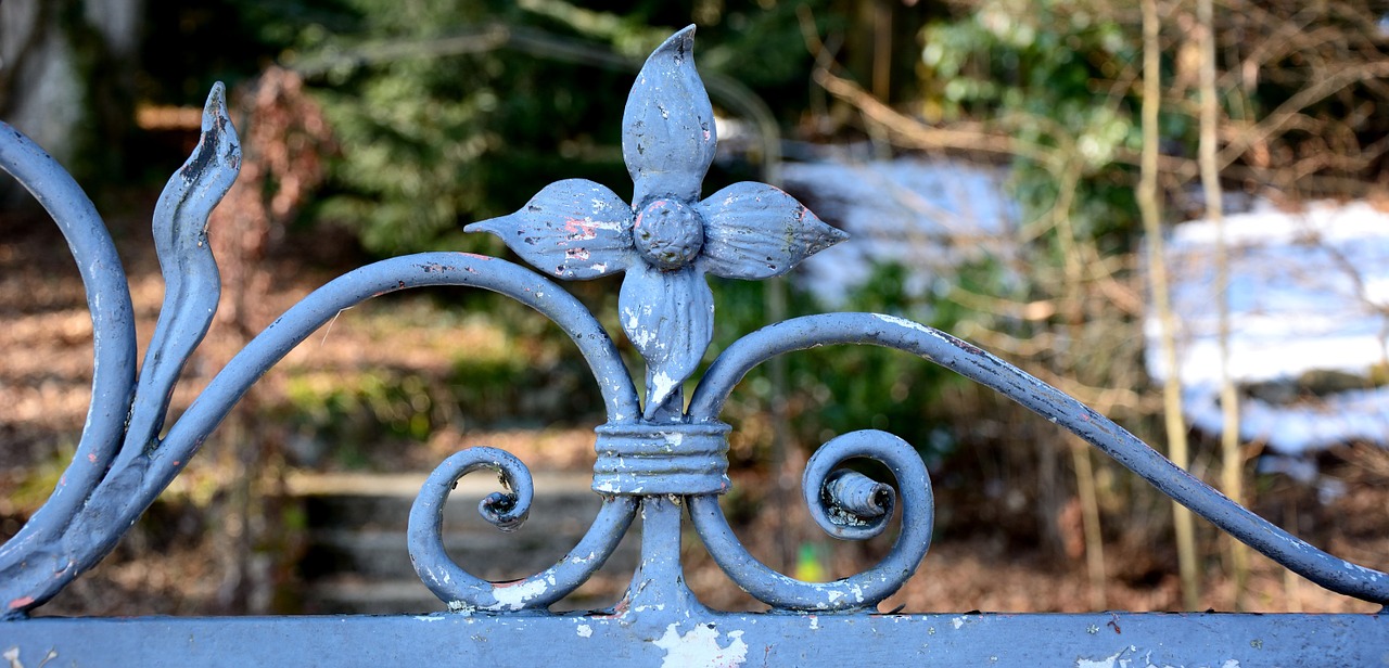 wrought iron ornament metal free photo
