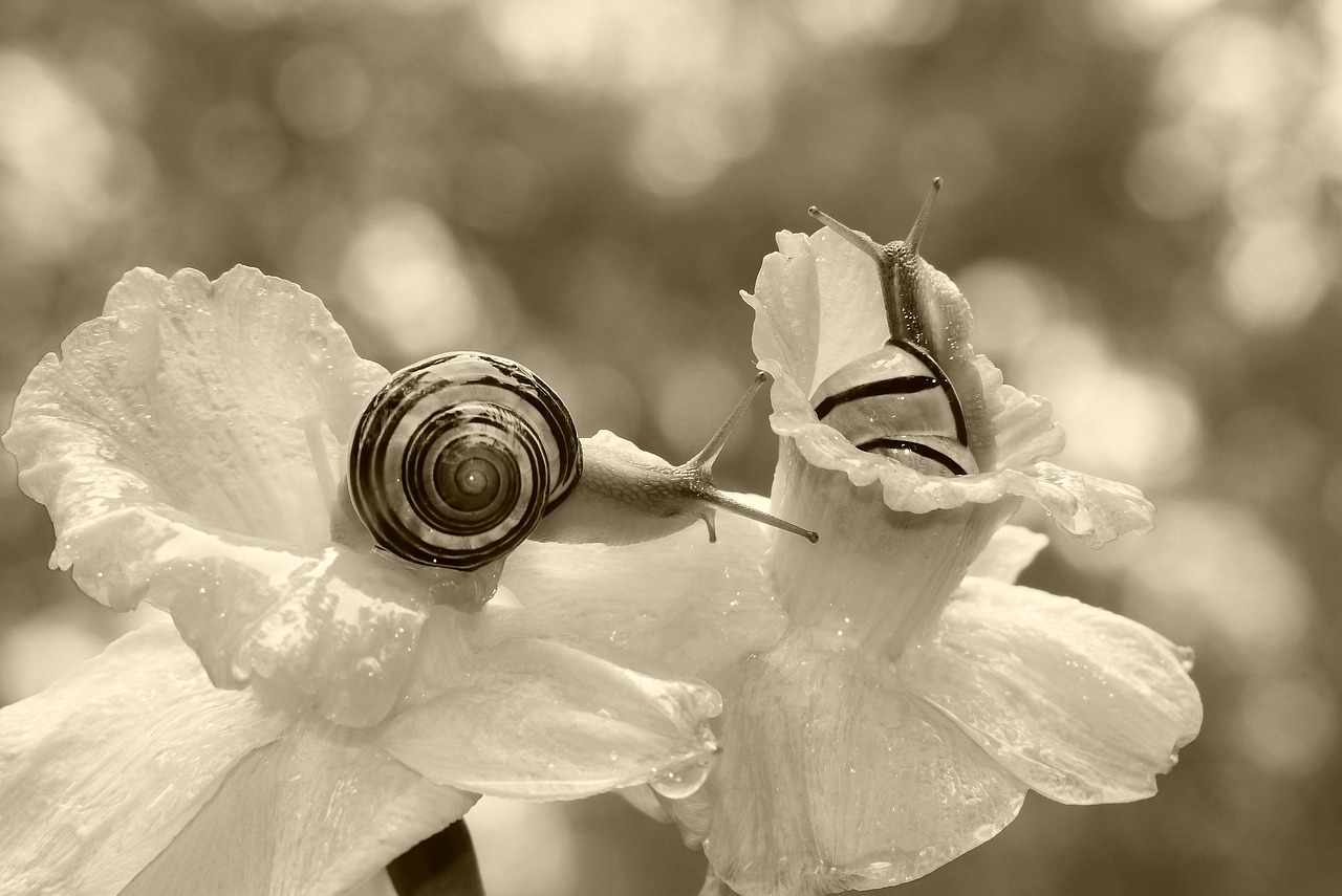 wstężyki gajowe  molluscs  flowers free photo