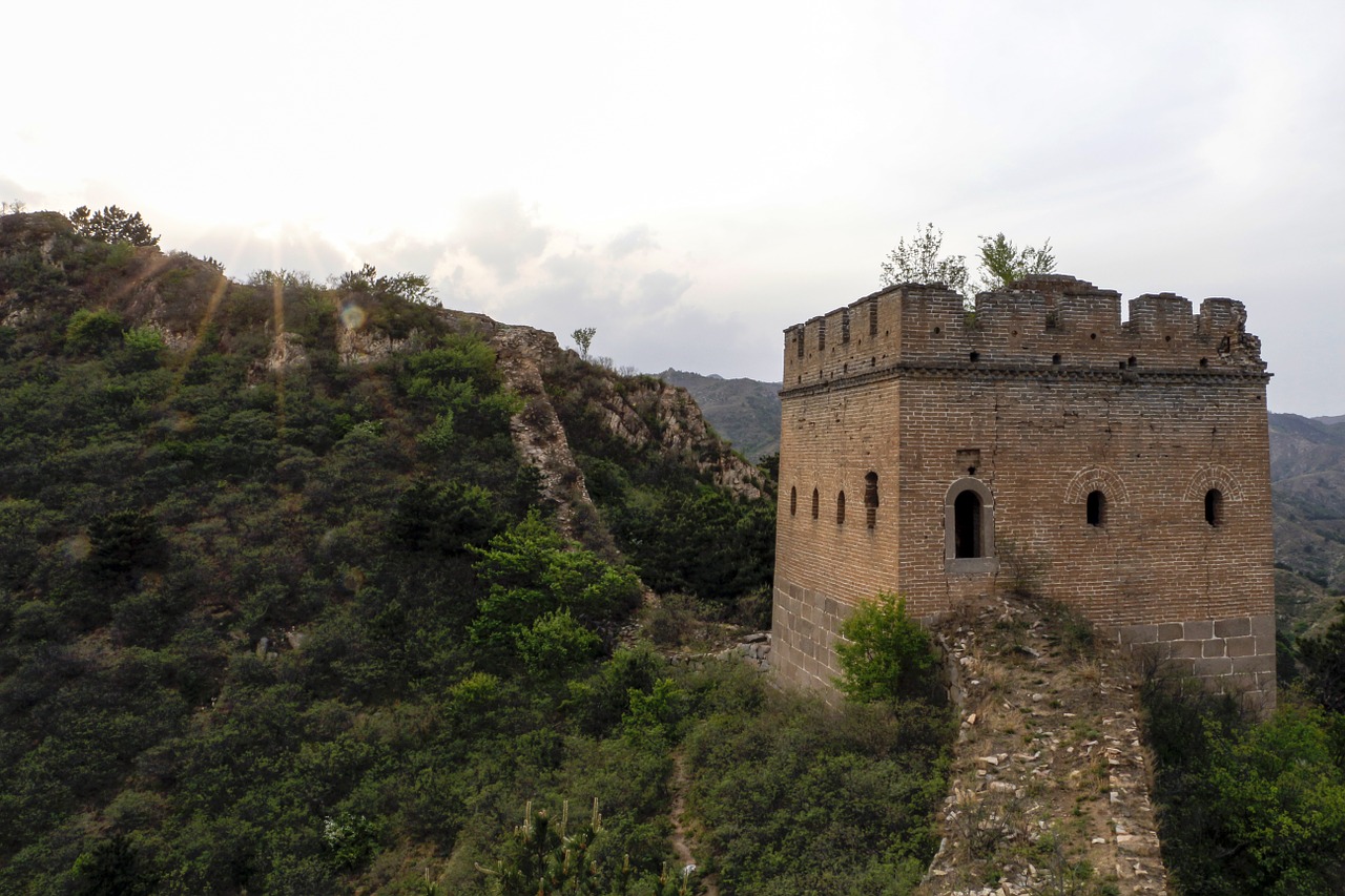 wu gou wall the great wall beacon free photo