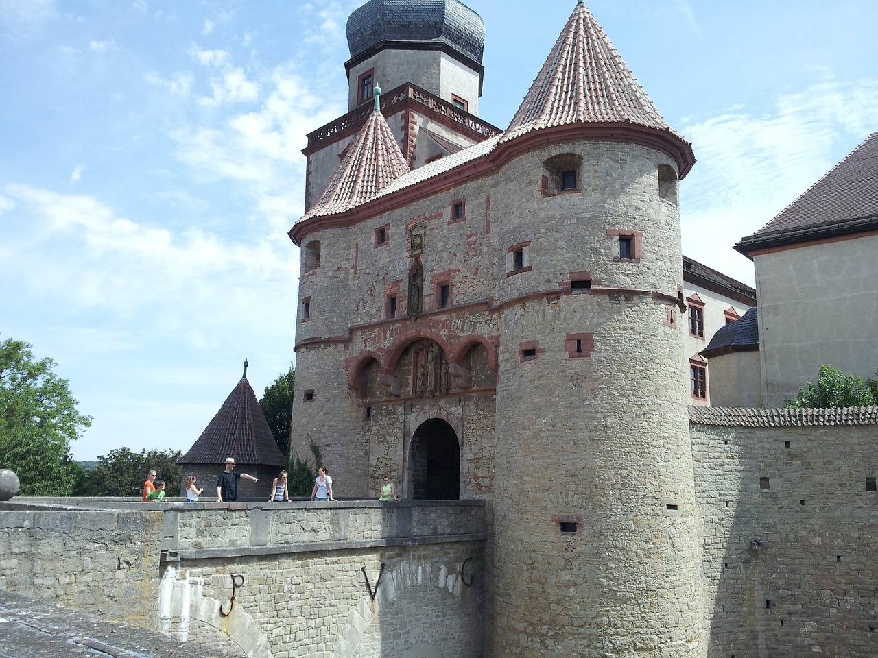 würzburg castle tower free photo