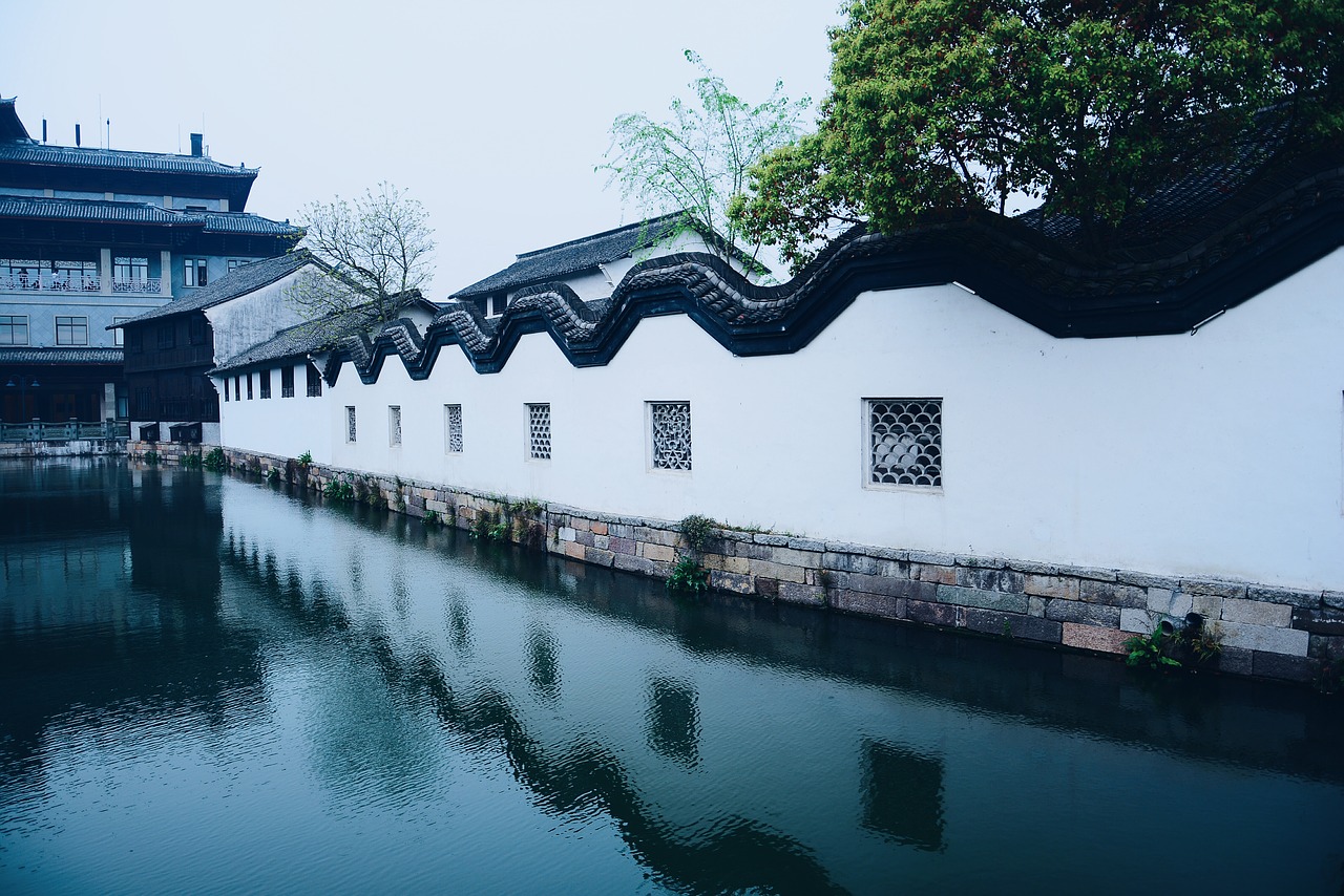 wuzhen reflection background free photo