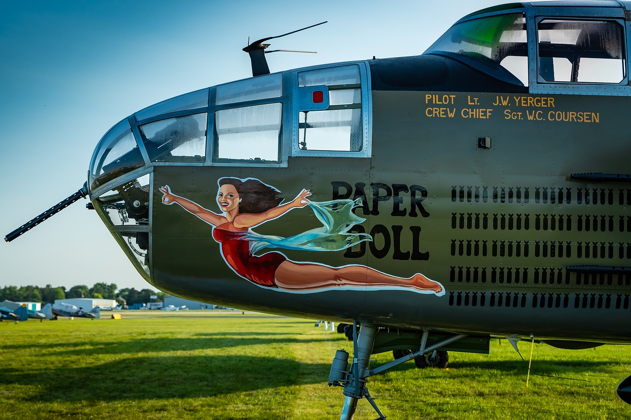 wwii  nose art  aircraft free photo