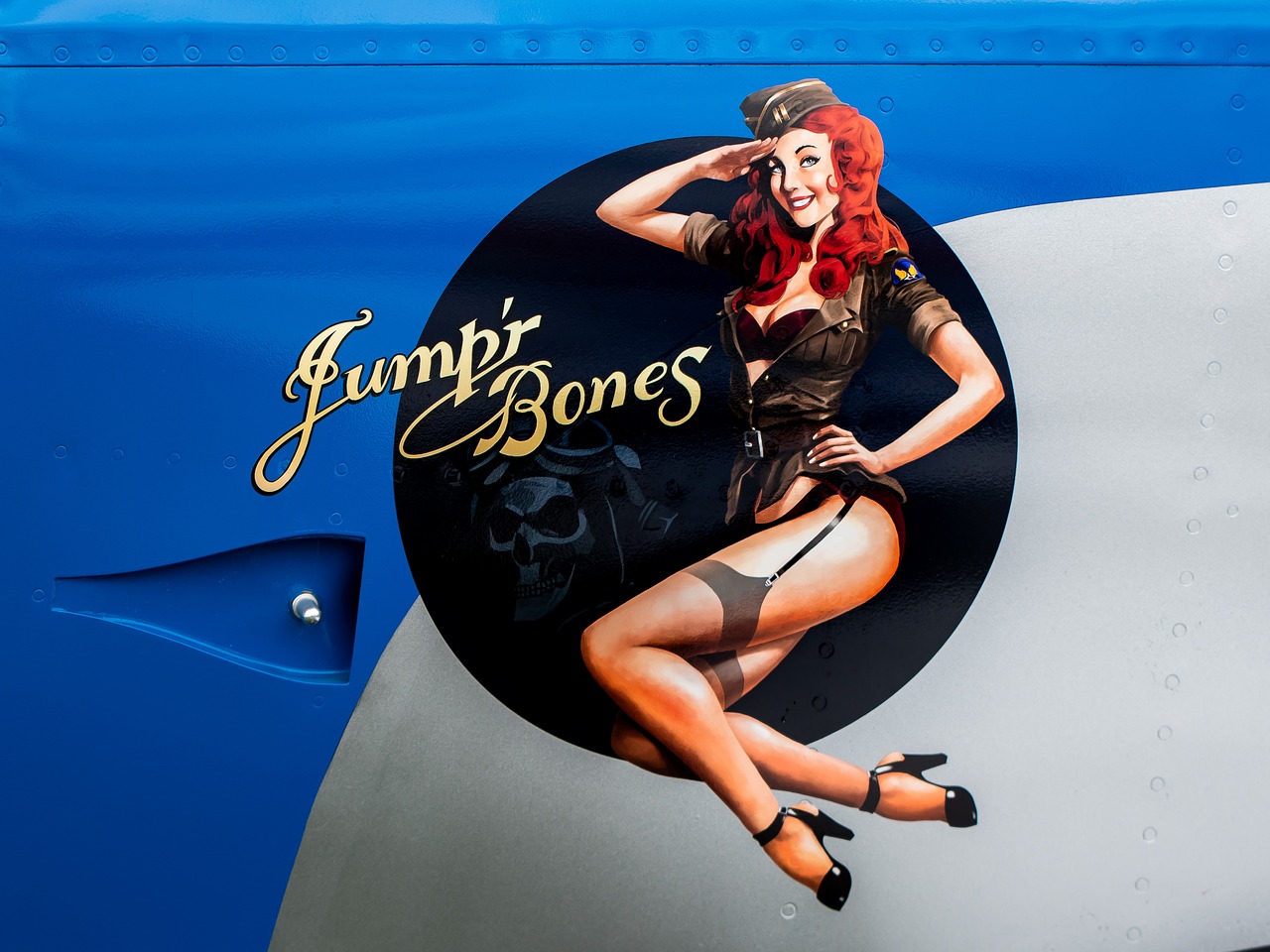 wwii  nose art  aircraft free photo