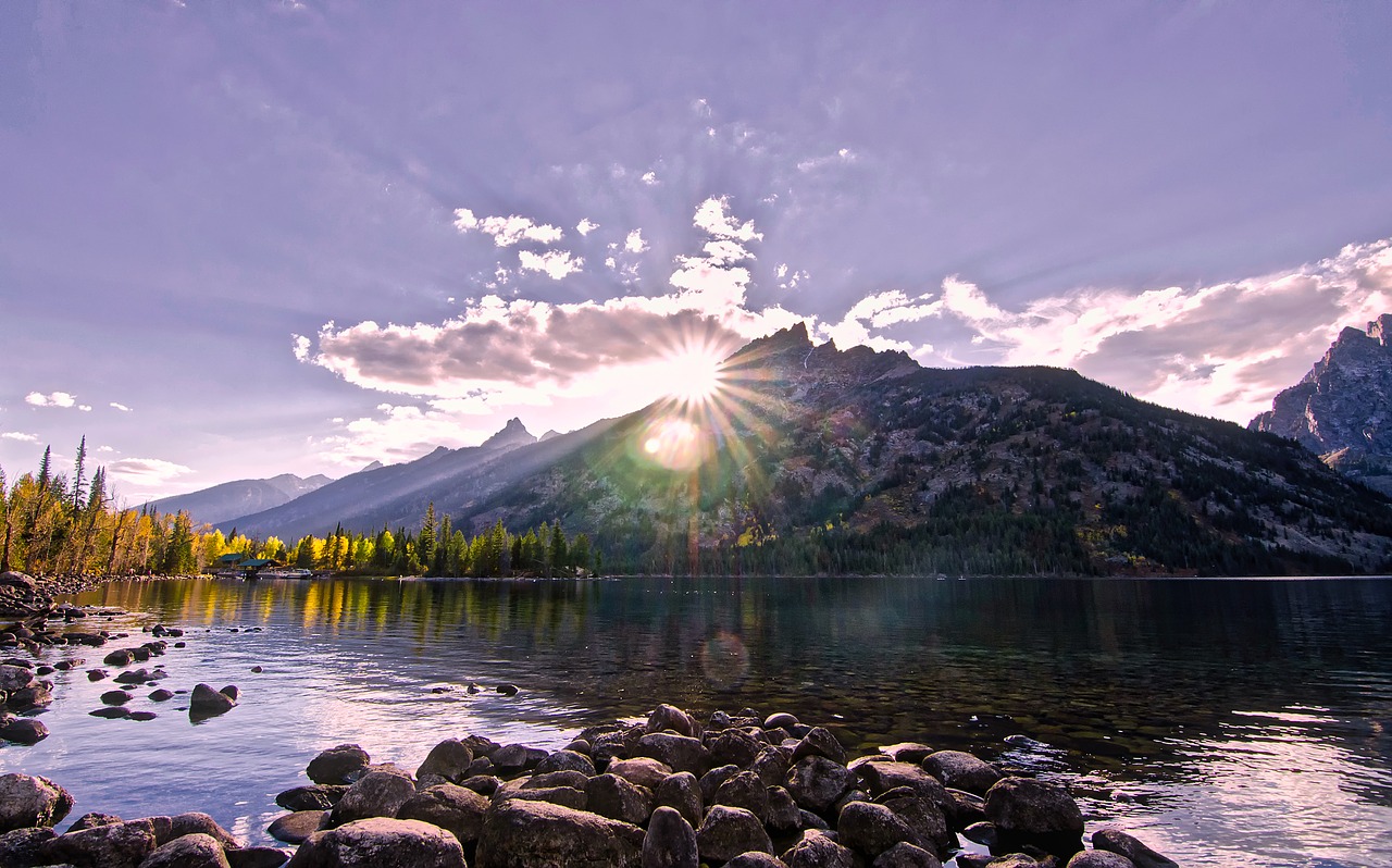 wyoming landscape mountains free photo